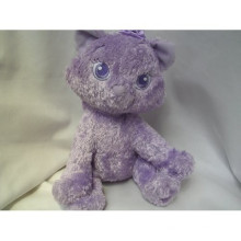 purple cat plush toy